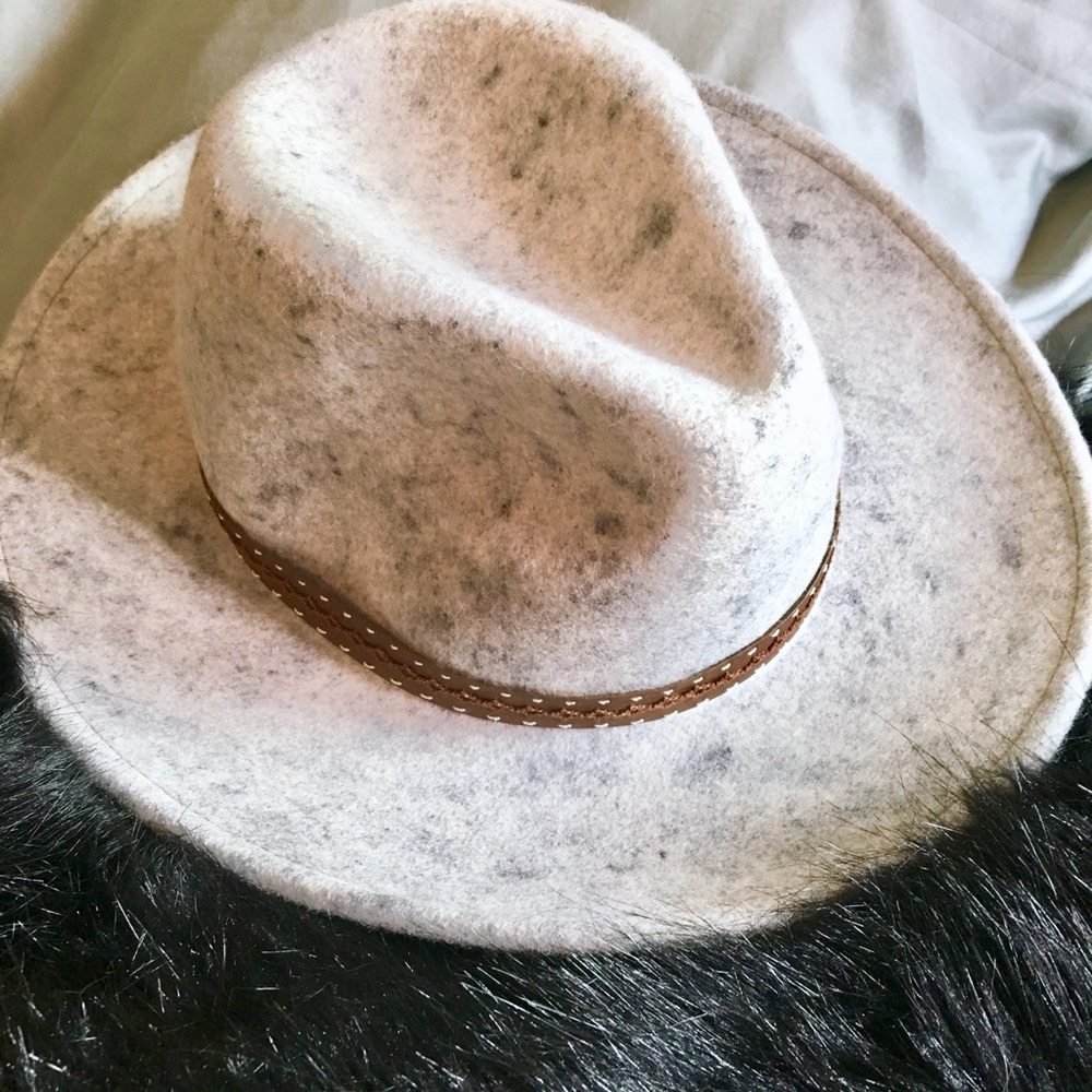 Wool textured speckled Fedora